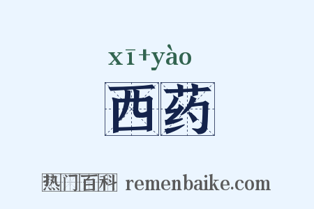 西药是什么意思的图片